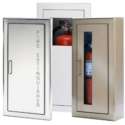Fire extinguisher cabinets