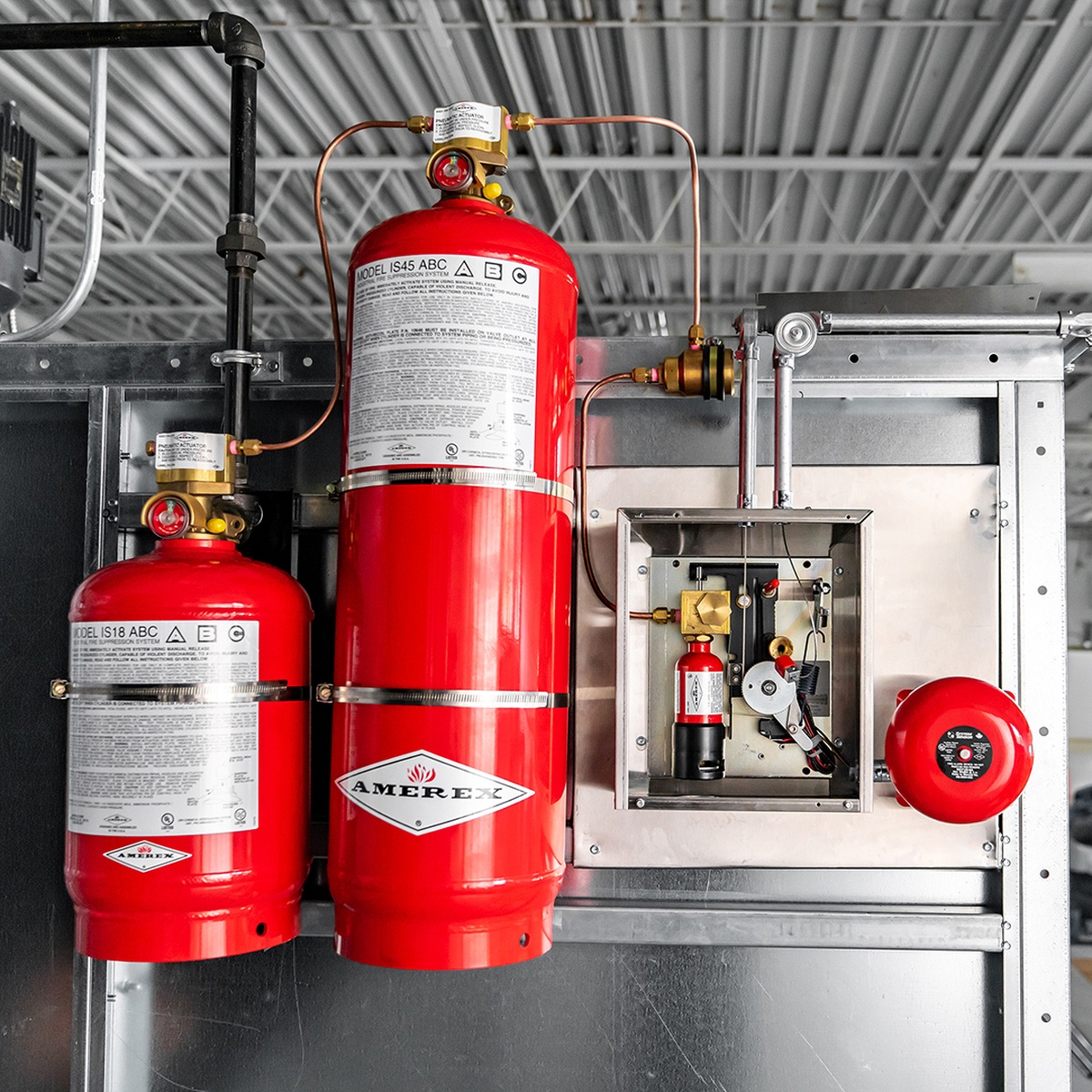 Amerex commercial fire suppression system components